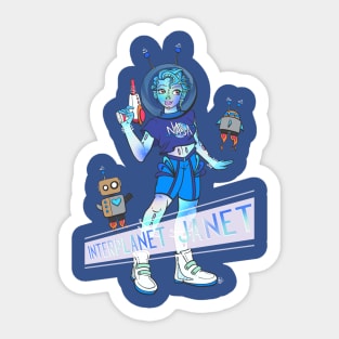 Interplanet Janet Sticker